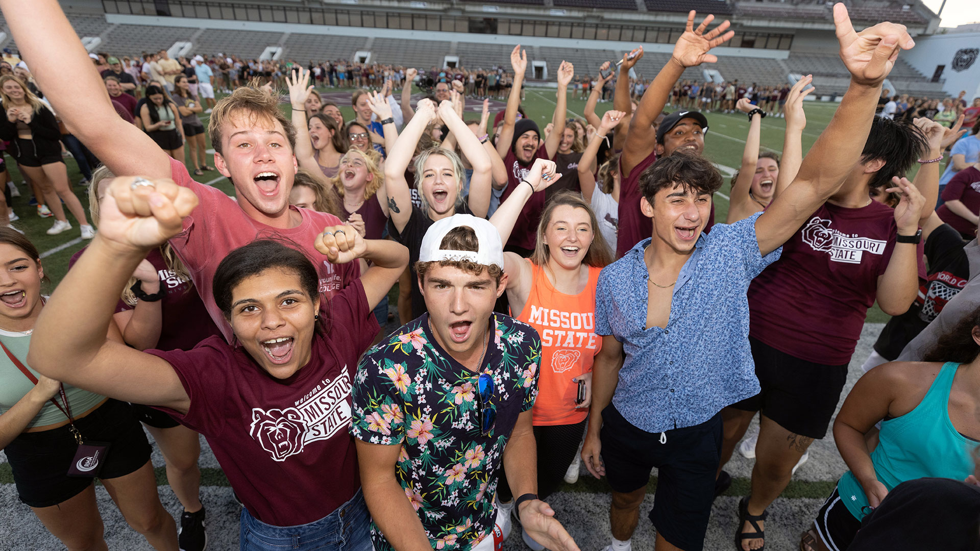 Students at Playfair during welcome weekend.