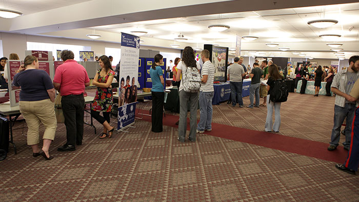 Scene from a career fair