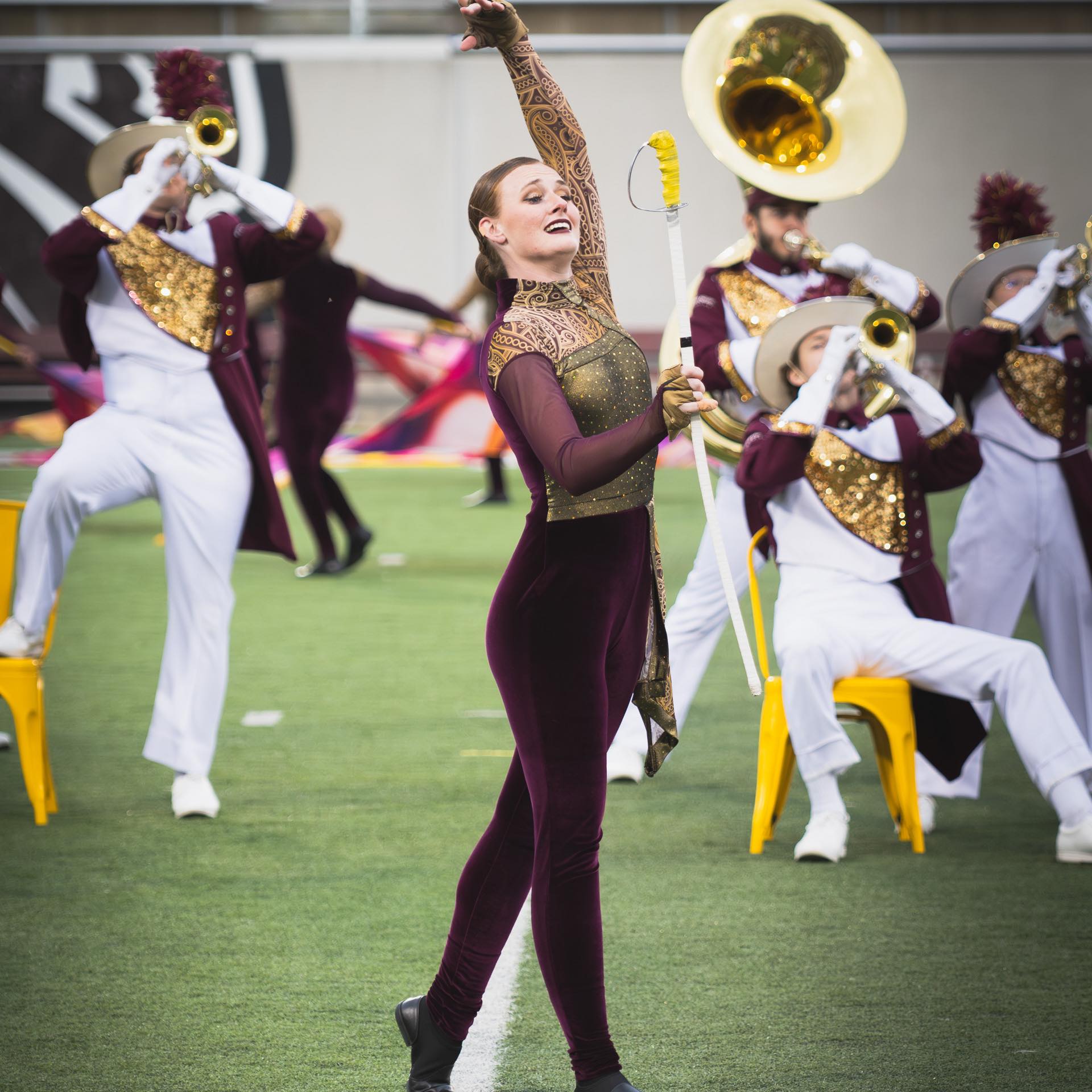 Fall Color Guard Member