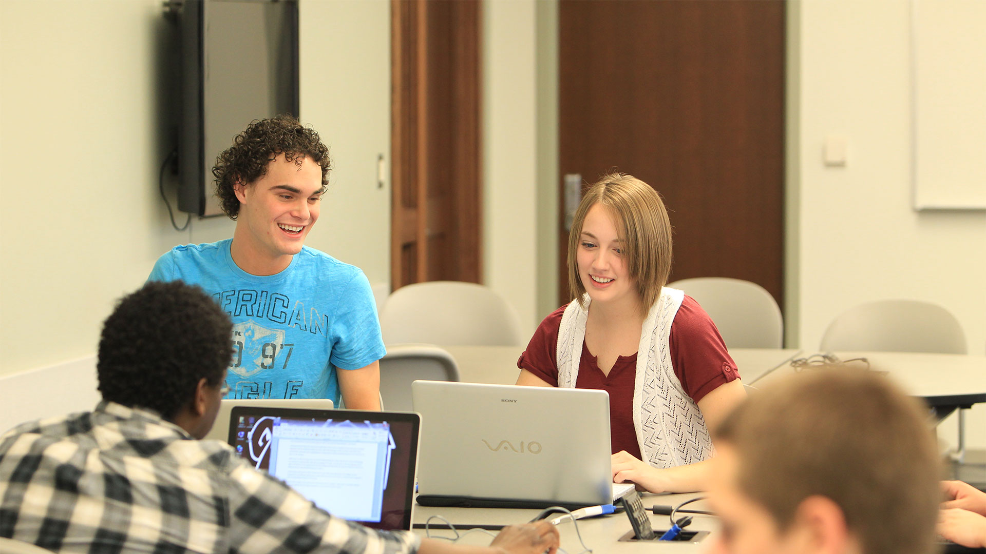 Students in screenwriting class.