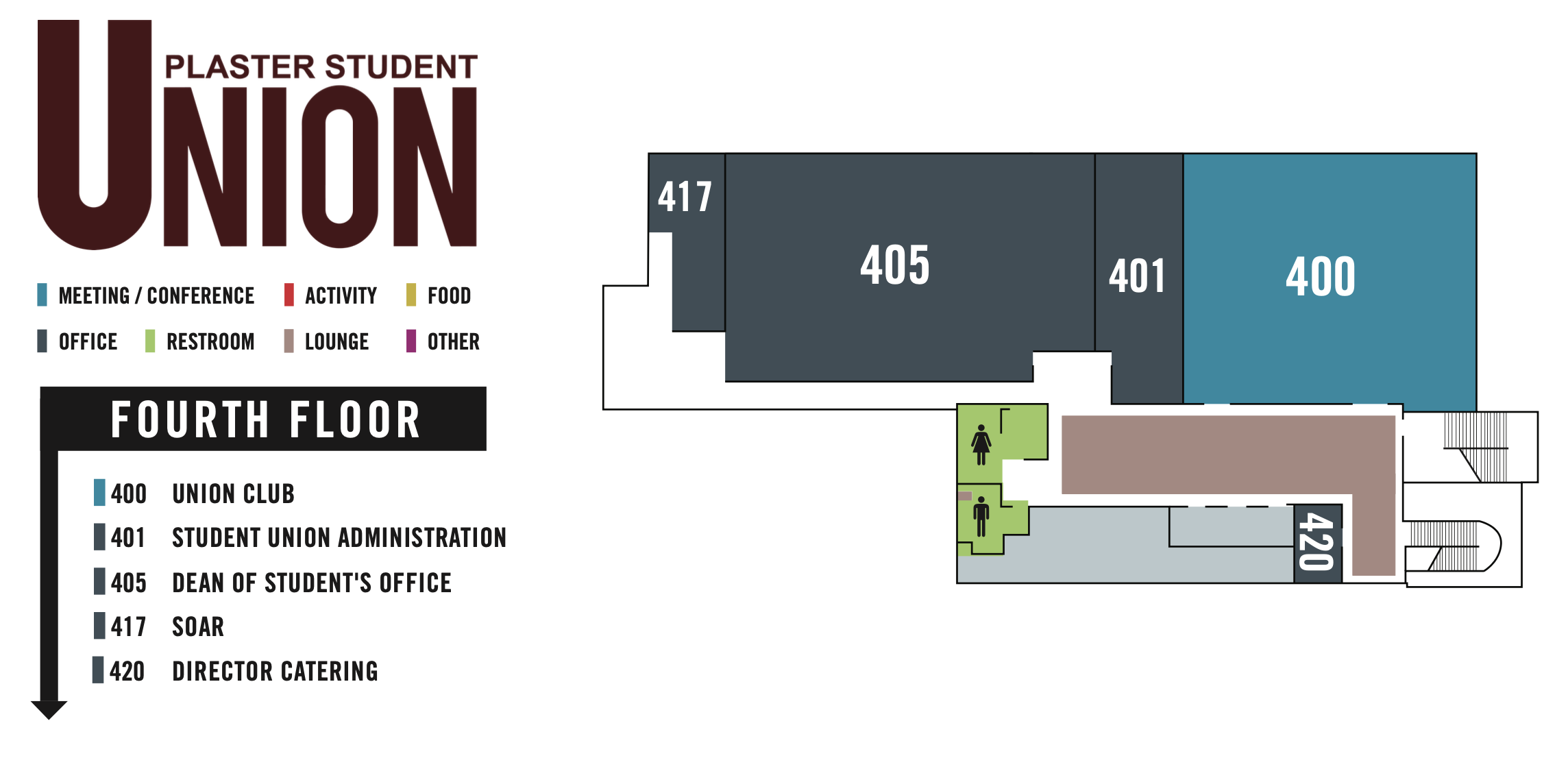 Plaster Student Union - Level 4 floor plan