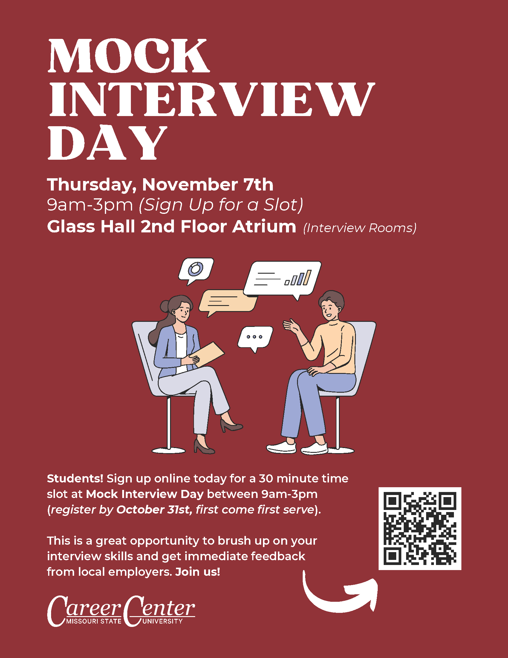 Mock Interview Day flyer