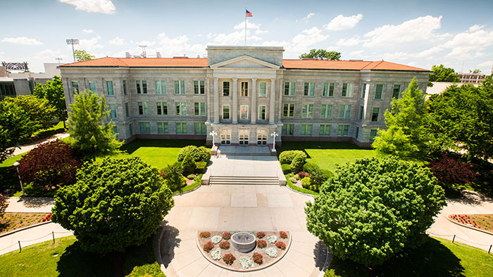 View of Carrington Hall on a sunny day