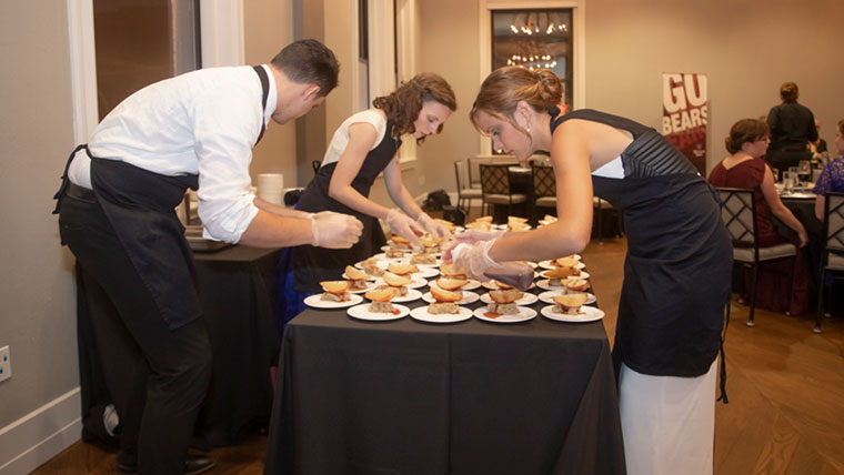 Dinner is served at the MSU Choral Gala 2019