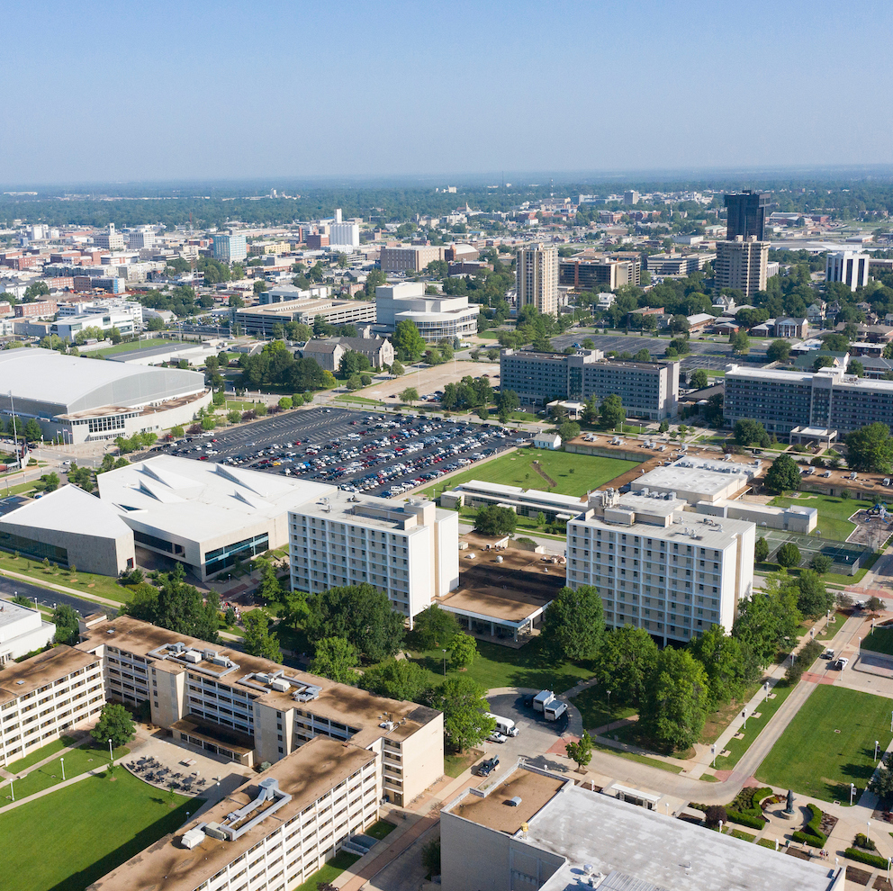 Midtown Springfield Missouri from above