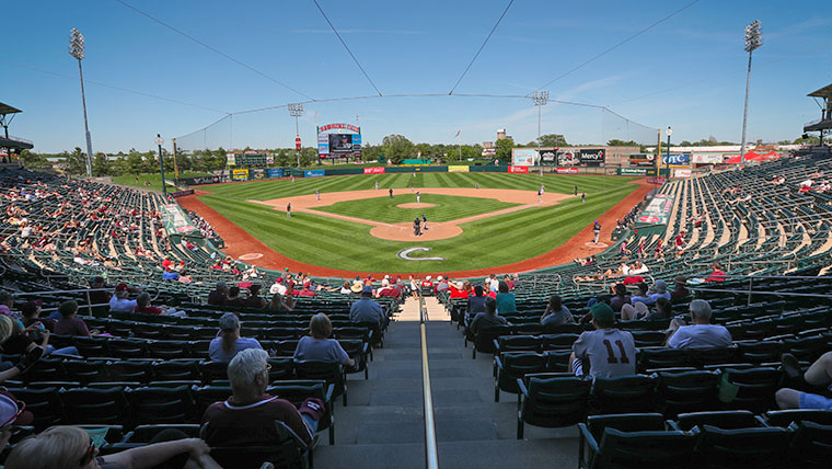 A beautiful day at Hammons Field, home of the Springfield Cardinals. 