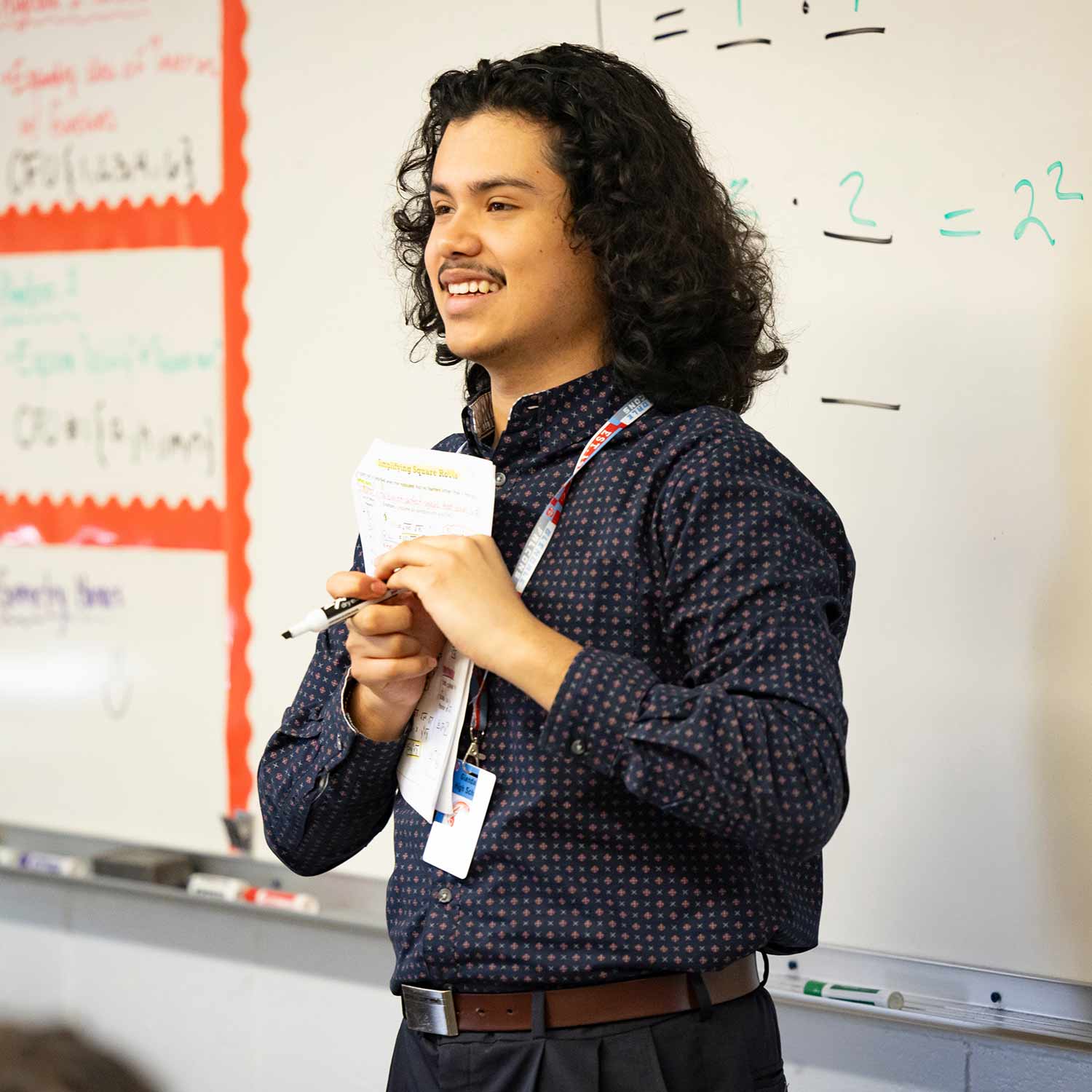 Joseeduardo Granados Rodriguez Joseeduardo Granados Rodriguez teaches a math class at a local high school.